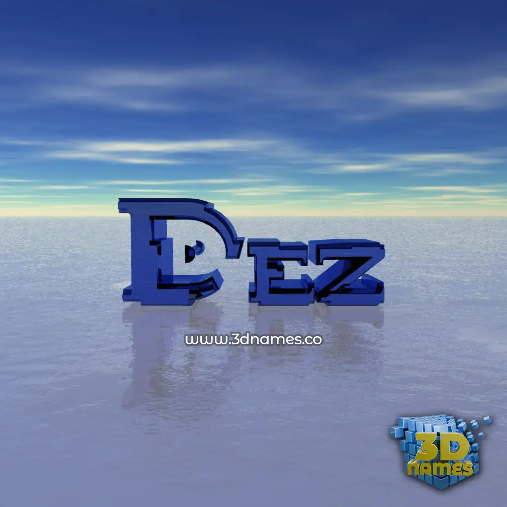 dez in Horizon style - 3D name wallpaper