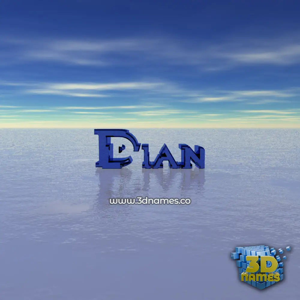 dian in Horizon style - 3D name wallpaper