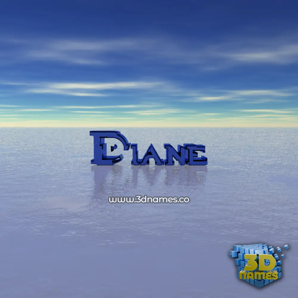 diane in Horizon style - 3D name wallpaper