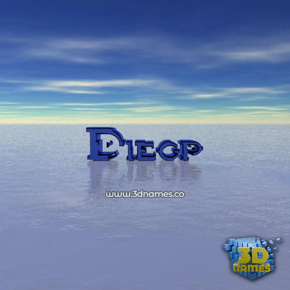 diegp in Horizon style - 3D name wallpaper