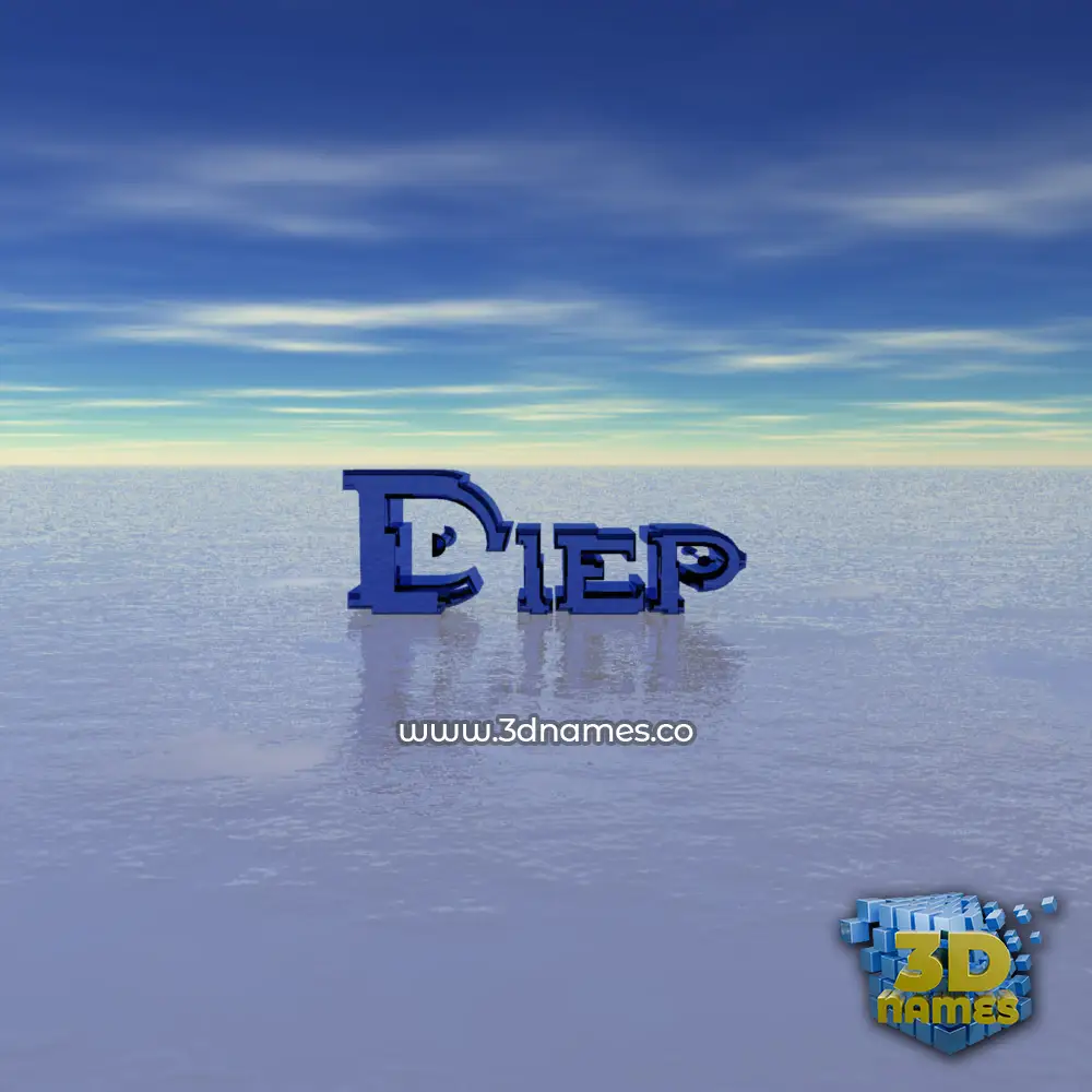 diep in Horizon style - 3D name wallpaper