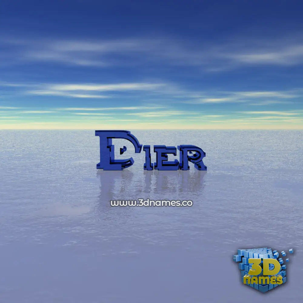dier in Horizon style - 3D name wallpaper