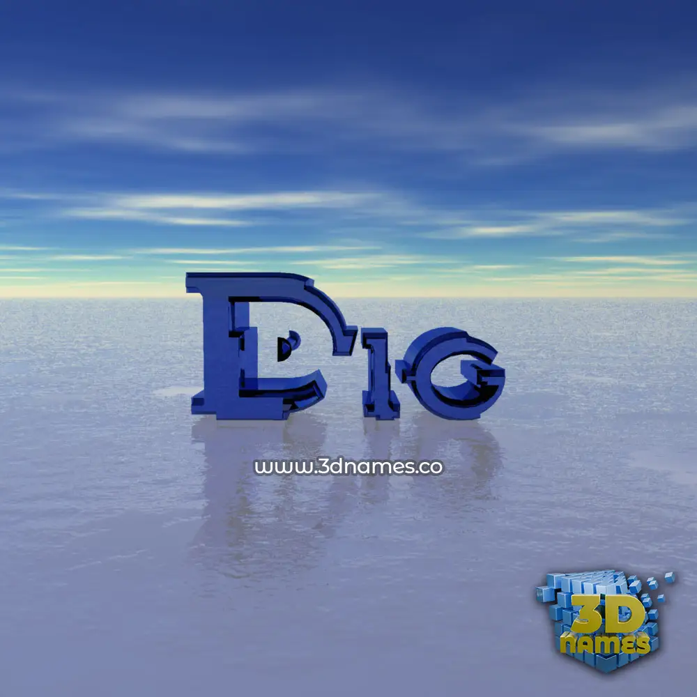 dig in Horizon style - 3D name wallpaper