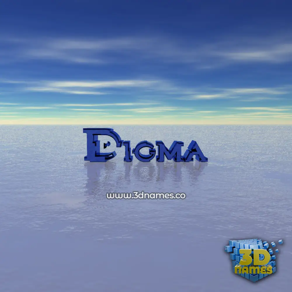 digma in Horizon style - 3D name wallpaper