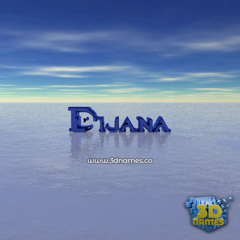 dijana in Horizon style - 3D name wallpaper
