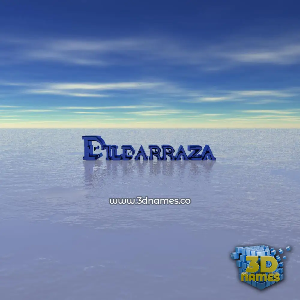 dildarraza in Horizon style - 3D name wallpaper