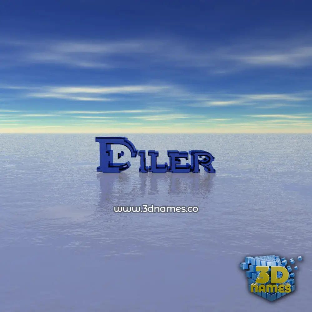 diler in Horizon style - 3D name wallpaper