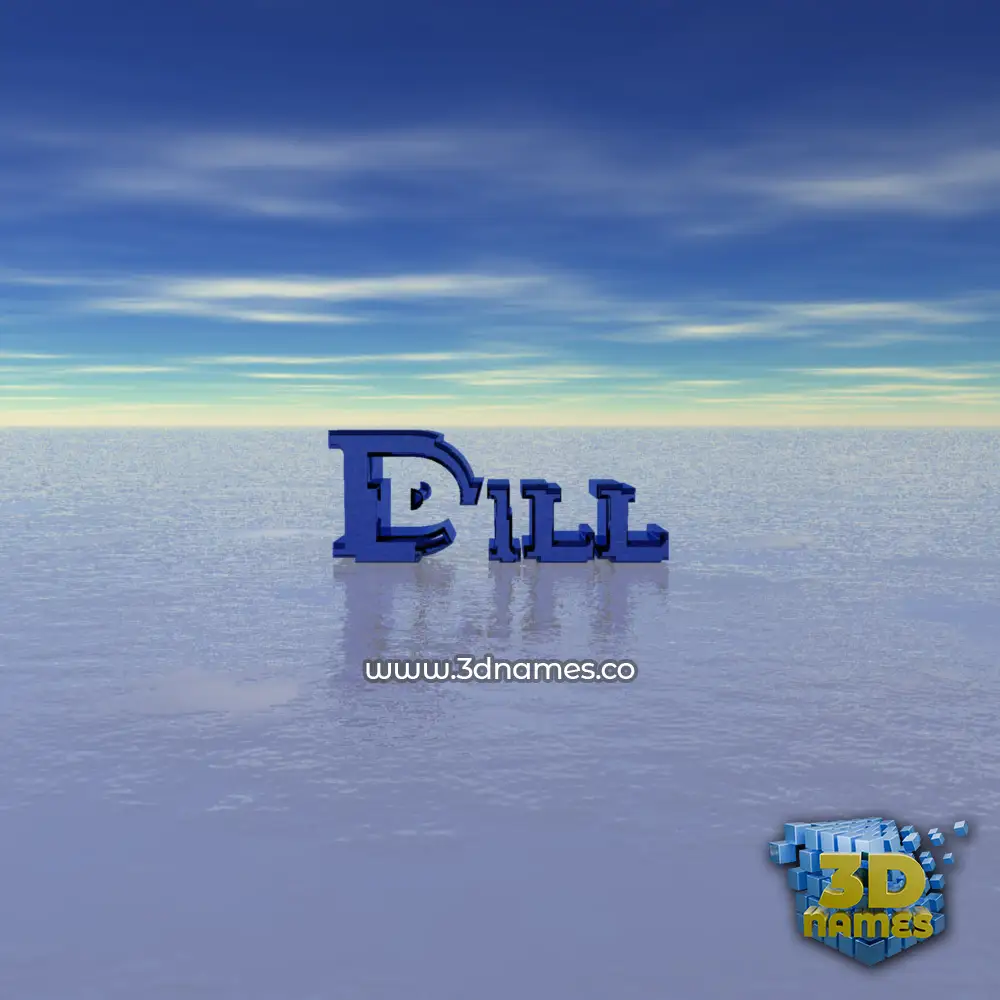dill in Horizon style - 3D name wallpaper