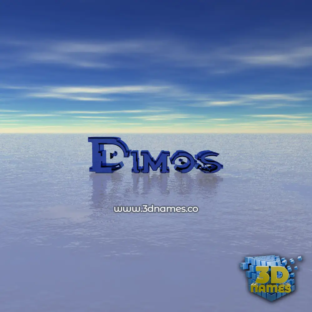 dimos in Horizon style - 3D name wallpaper