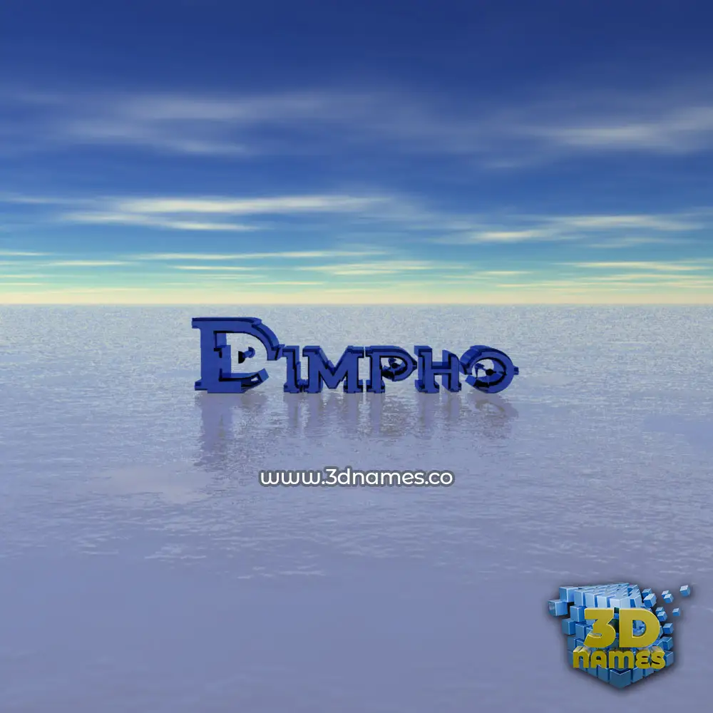 dimpho in Horizon style - 3D name wallpaper