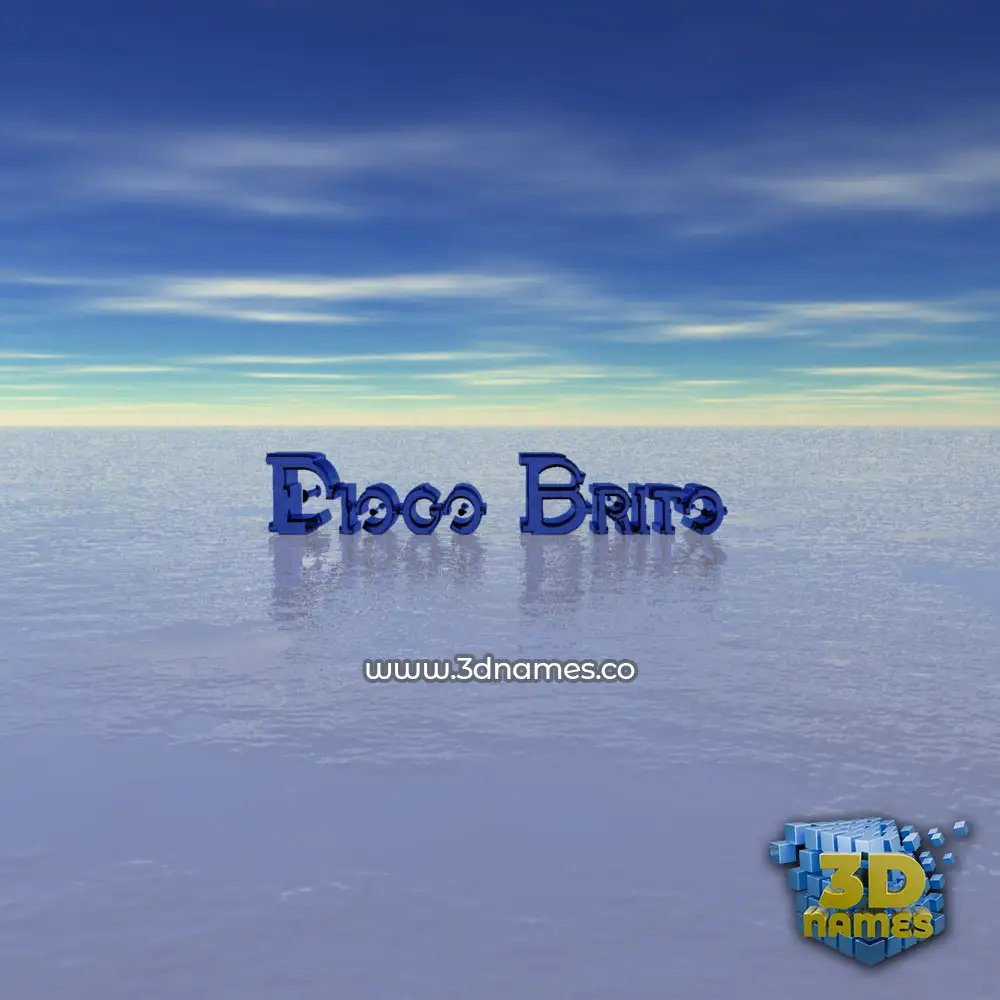 diogo brito in Horizon style - 3D name wallpaper