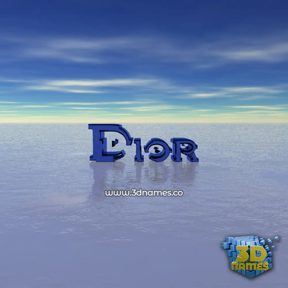 dior in Horizon style - 3D name wallpaper