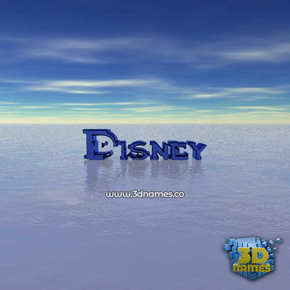 disney in Horizon style - 3D name wallpaper