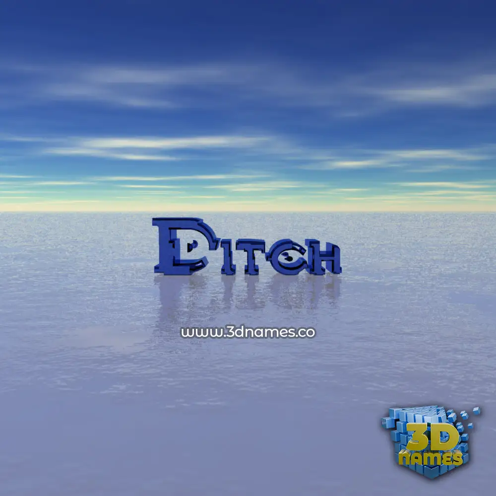 ditch in Horizon style - 3D name wallpaper