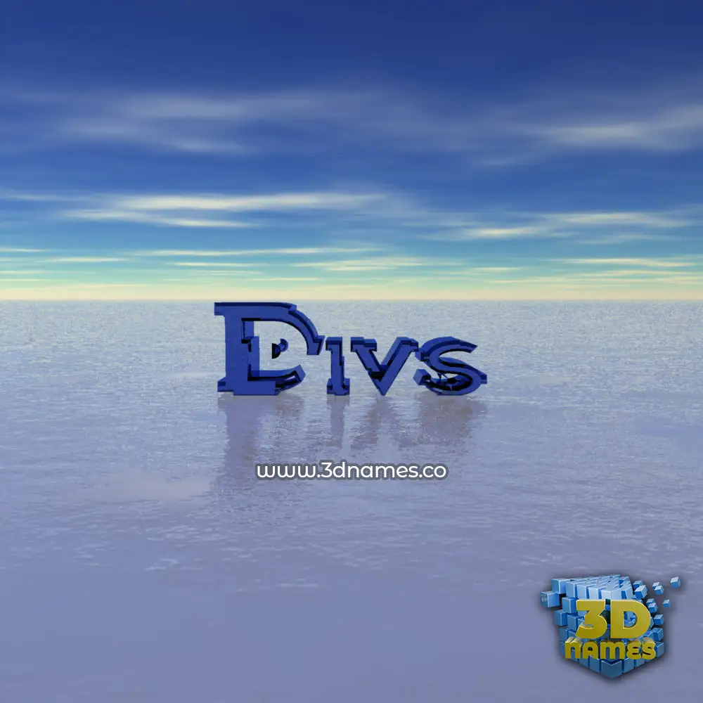 divs in Horizon style - 3D name wallpaper