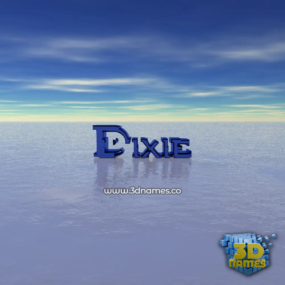 dixie in Horizon style - 3D name wallpaper