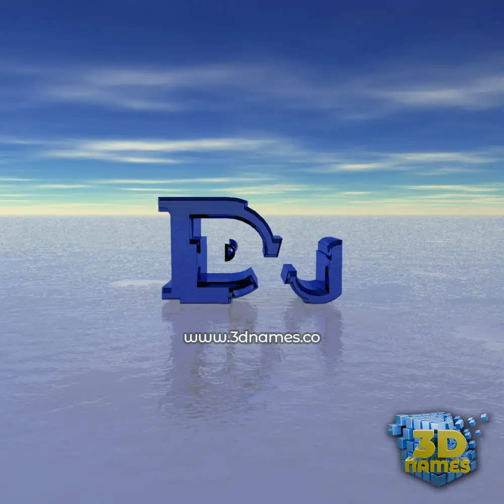 dj in Horizon style - 3D name wallpaper