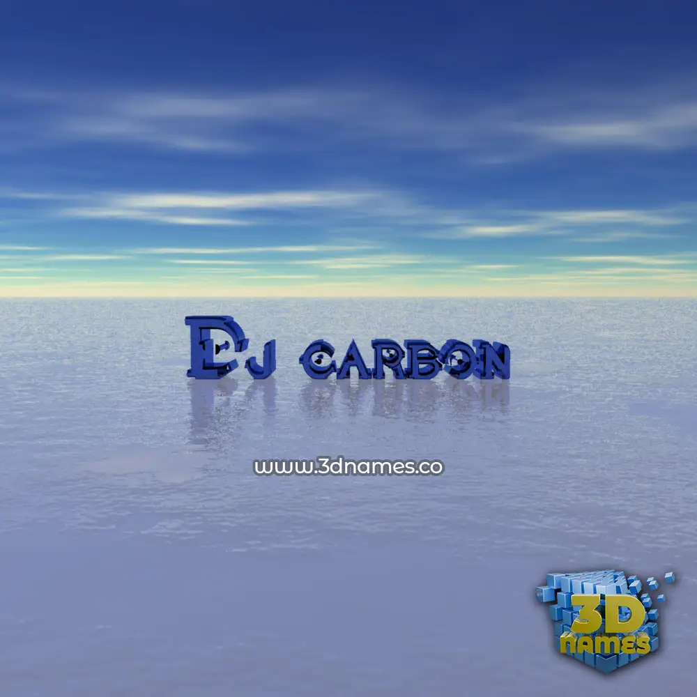dj carbon in Horizon style - 3D name wallpaper