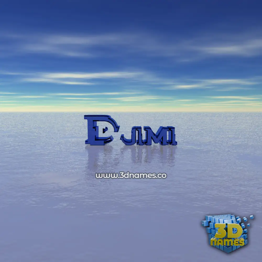 djimi in Horizon style - 3D name wallpaper