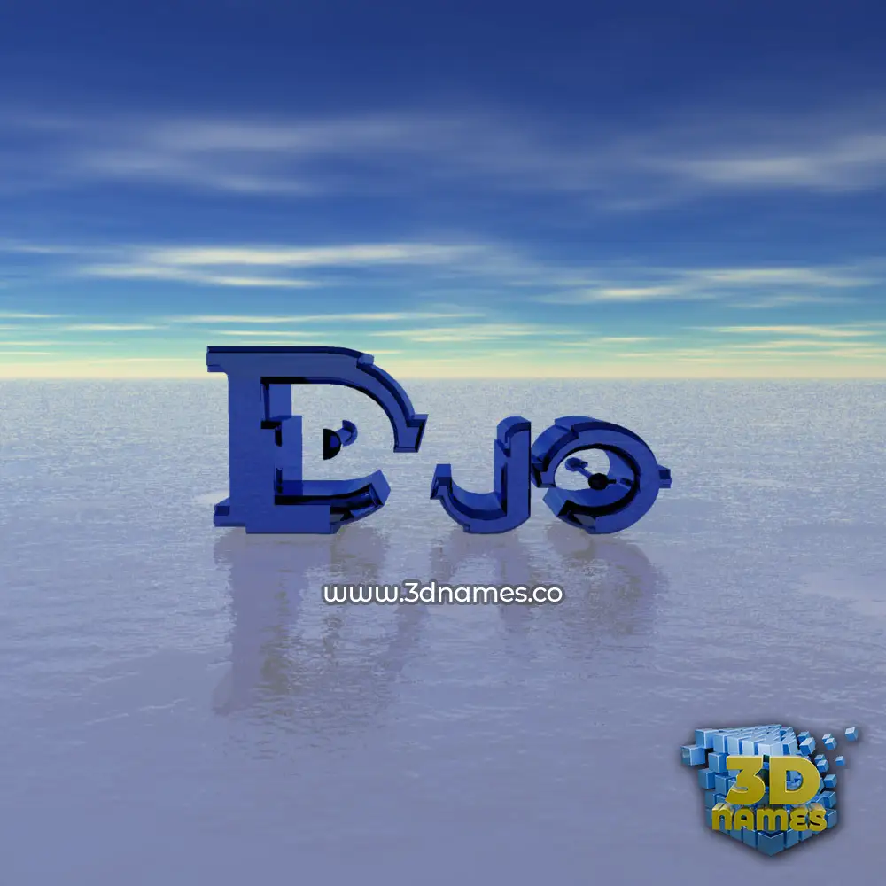 djo in Horizon style - 3D name wallpaper
