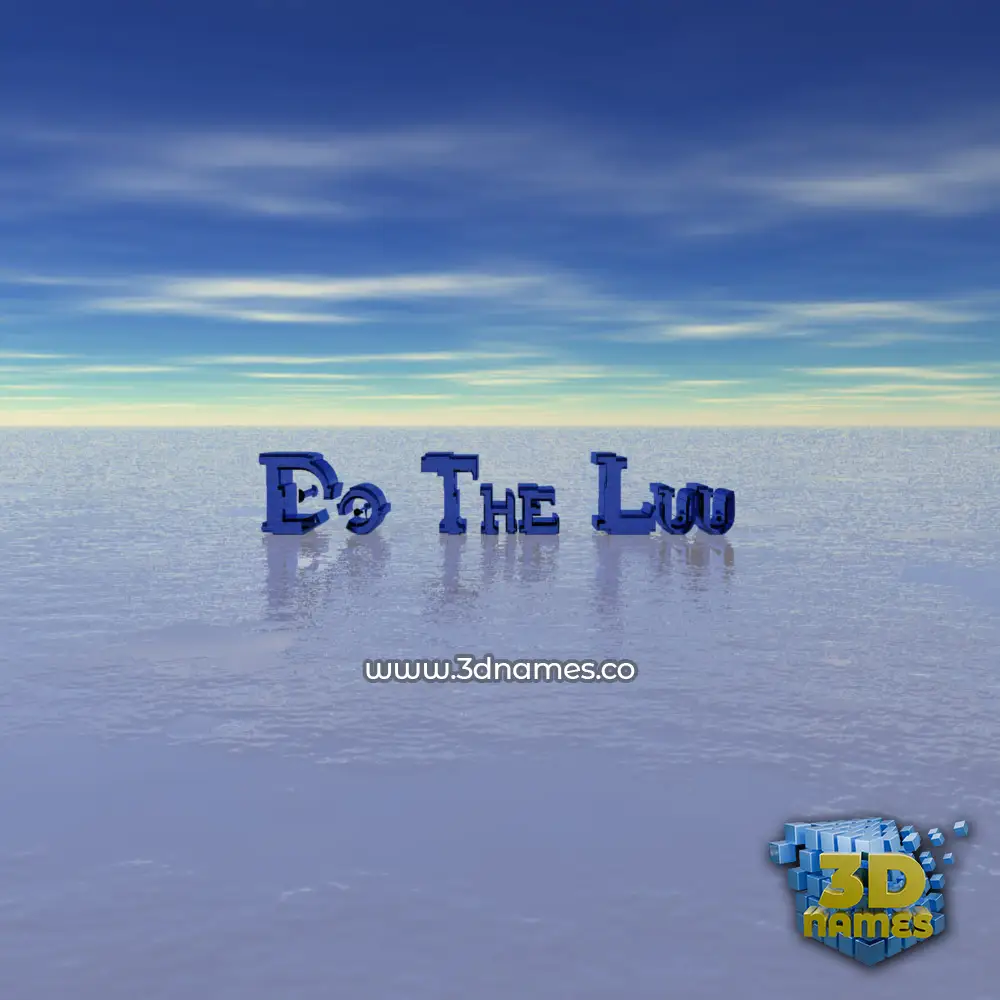 do the luu in Horizon style - 3D name wallpaper