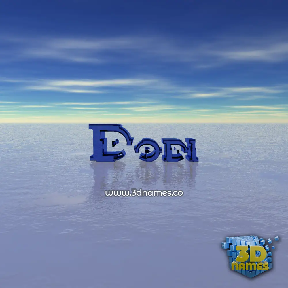 dodi in Horizon style - 3D name wallpaper
