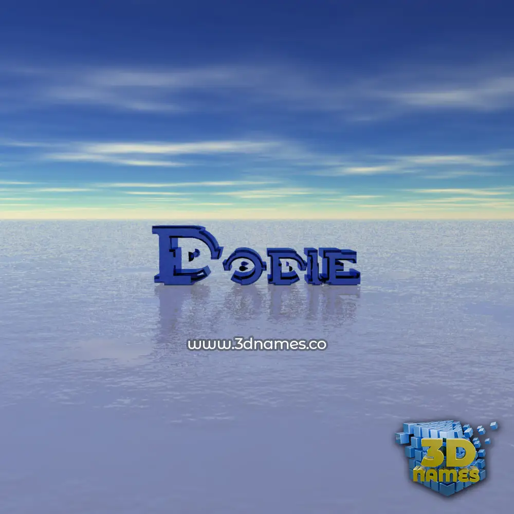 dodie in Horizon style - 3D name wallpaper