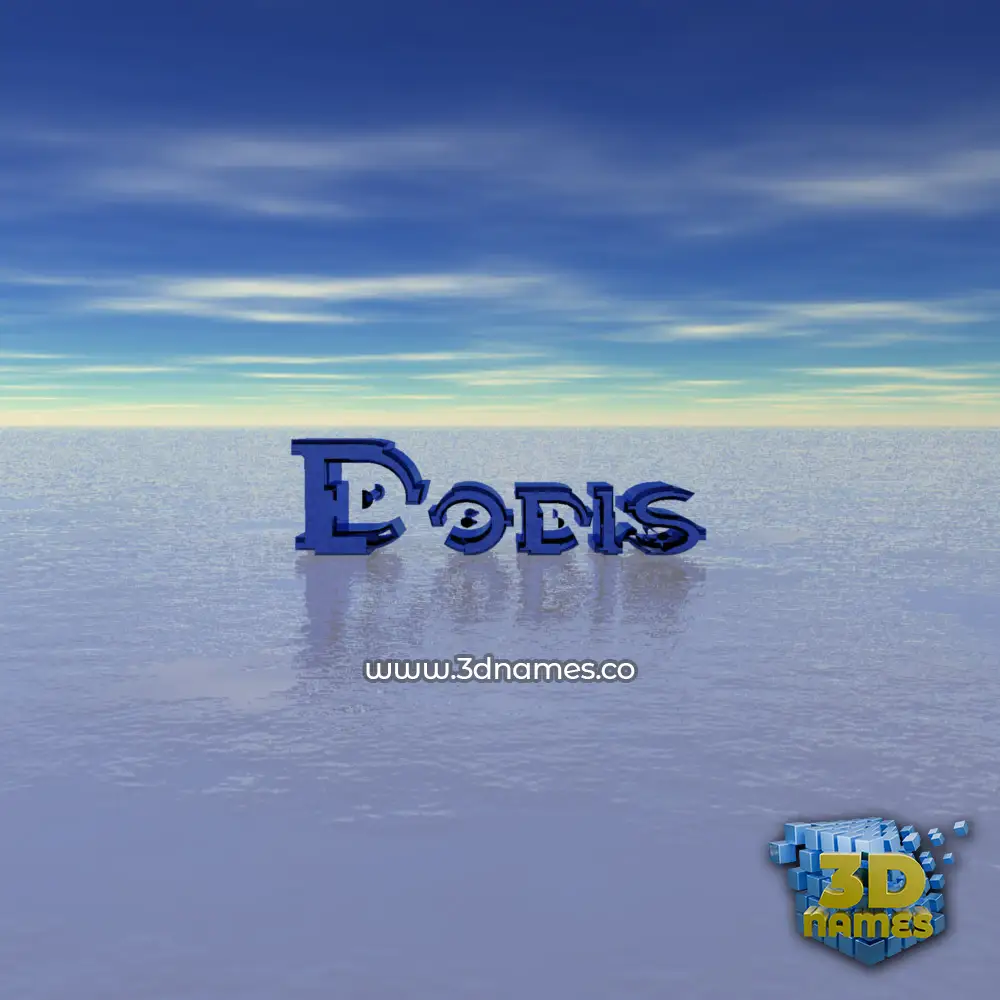 dodis in Horizon style - 3D name wallpaper