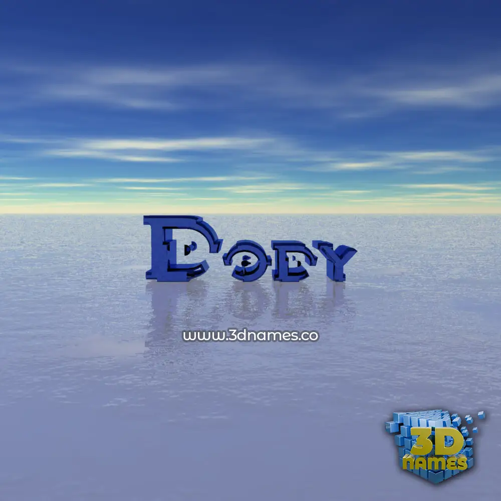 dody in Horizon style - 3D name wallpaper