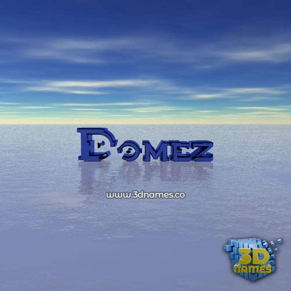 domez in Horizon style - 3D name wallpaper