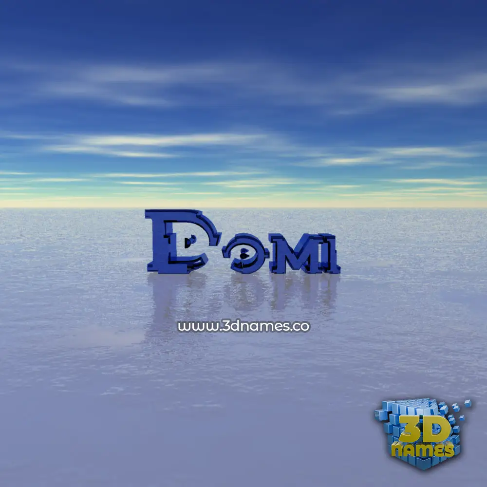 domi in Horizon style - 3D name wallpaper