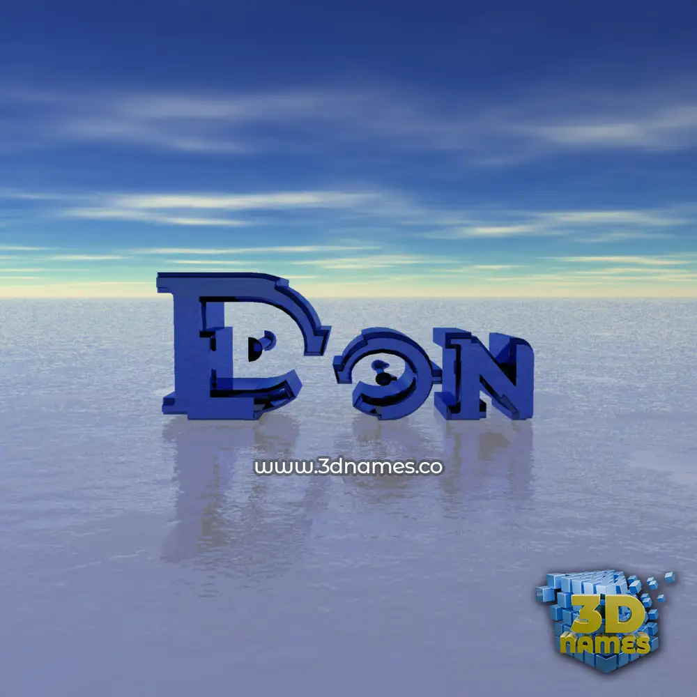 don in Horizon style - 3D name wallpaper