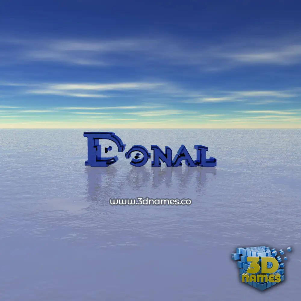 donal in Horizon style - 3D name wallpaper