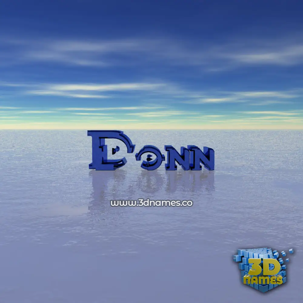 donn in Horizon style - 3D name wallpaper
