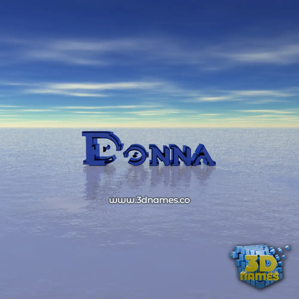 donna in Horizon style - 3D name wallpaper
