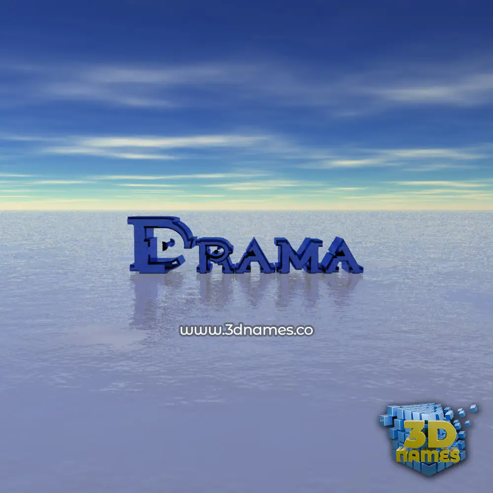 drama in Horizon style - 3D name wallpaper