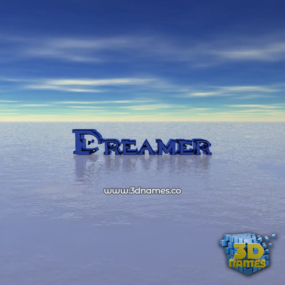 dreamer in Horizon style - 3D name wallpaper