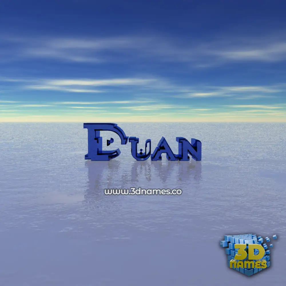 duan in Horizon style - 3D name wallpaper