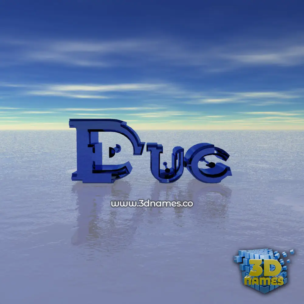 duc in Horizon style - 3D name wallpaper