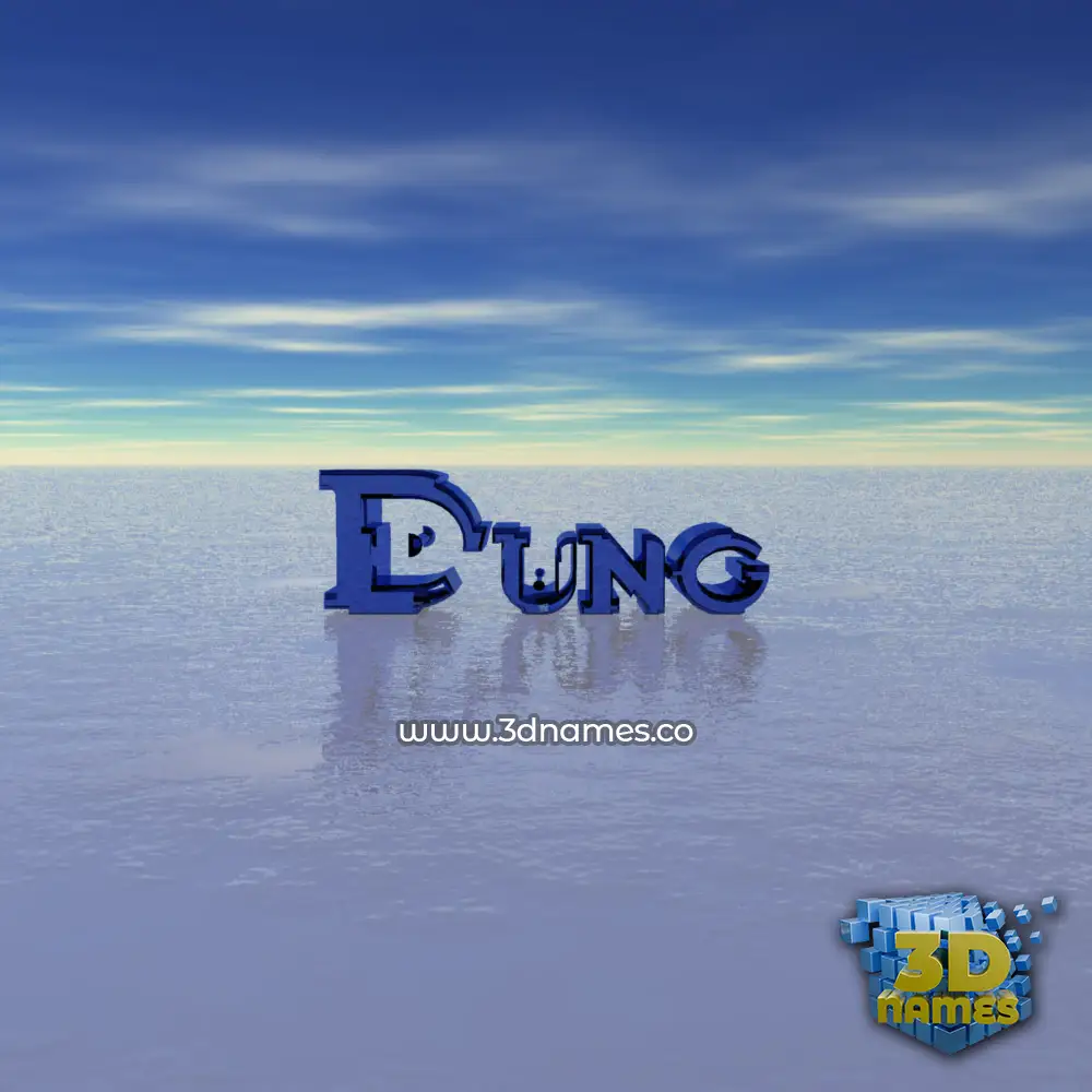 dung in Horizon style - 3D name wallpaper