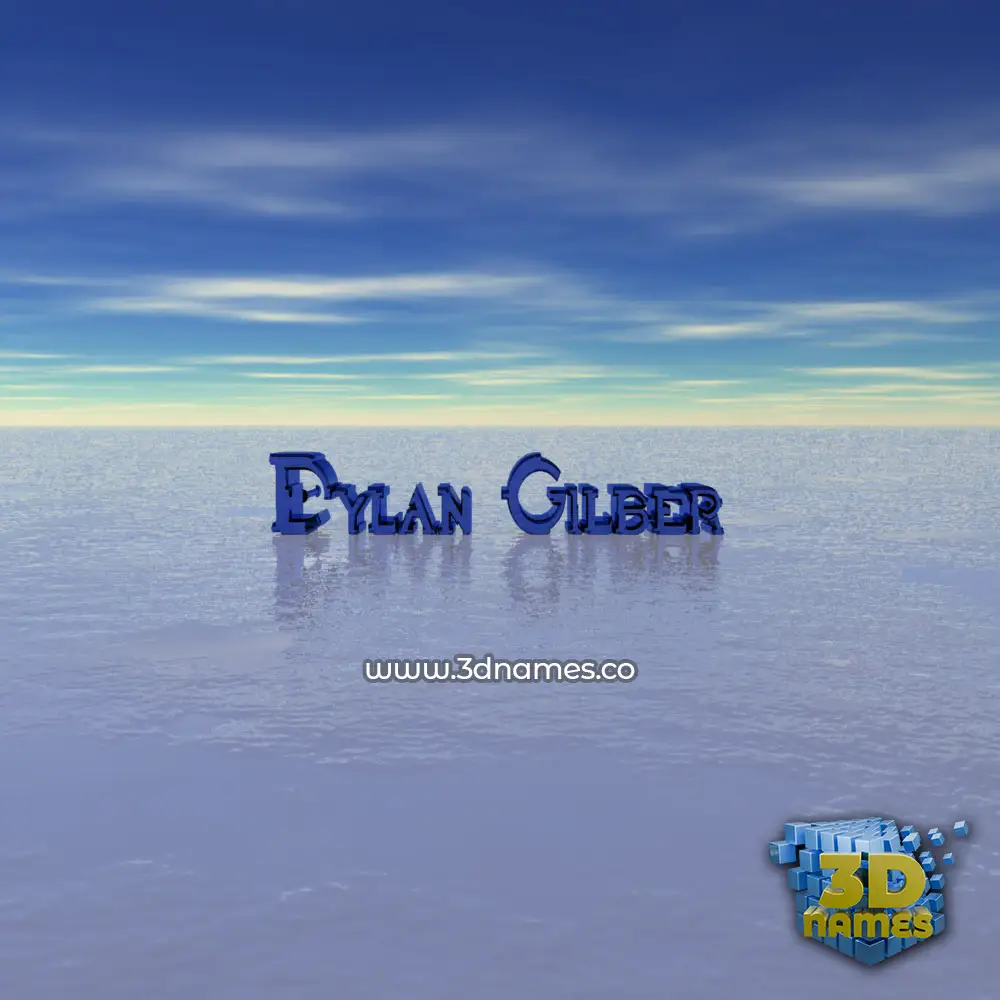 dylan gilber in Horizon style - 3D name wallpaper