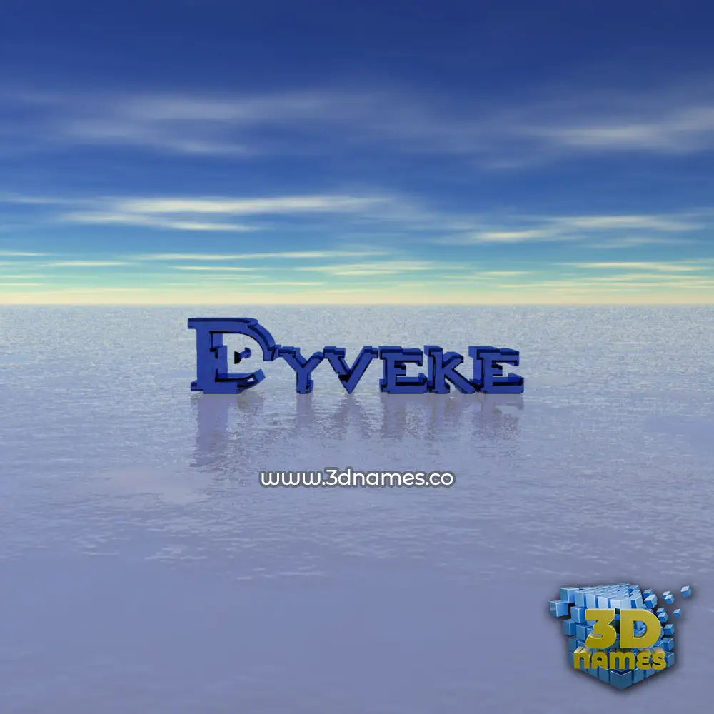 dyveke in Horizon style - 3D name wallpaper