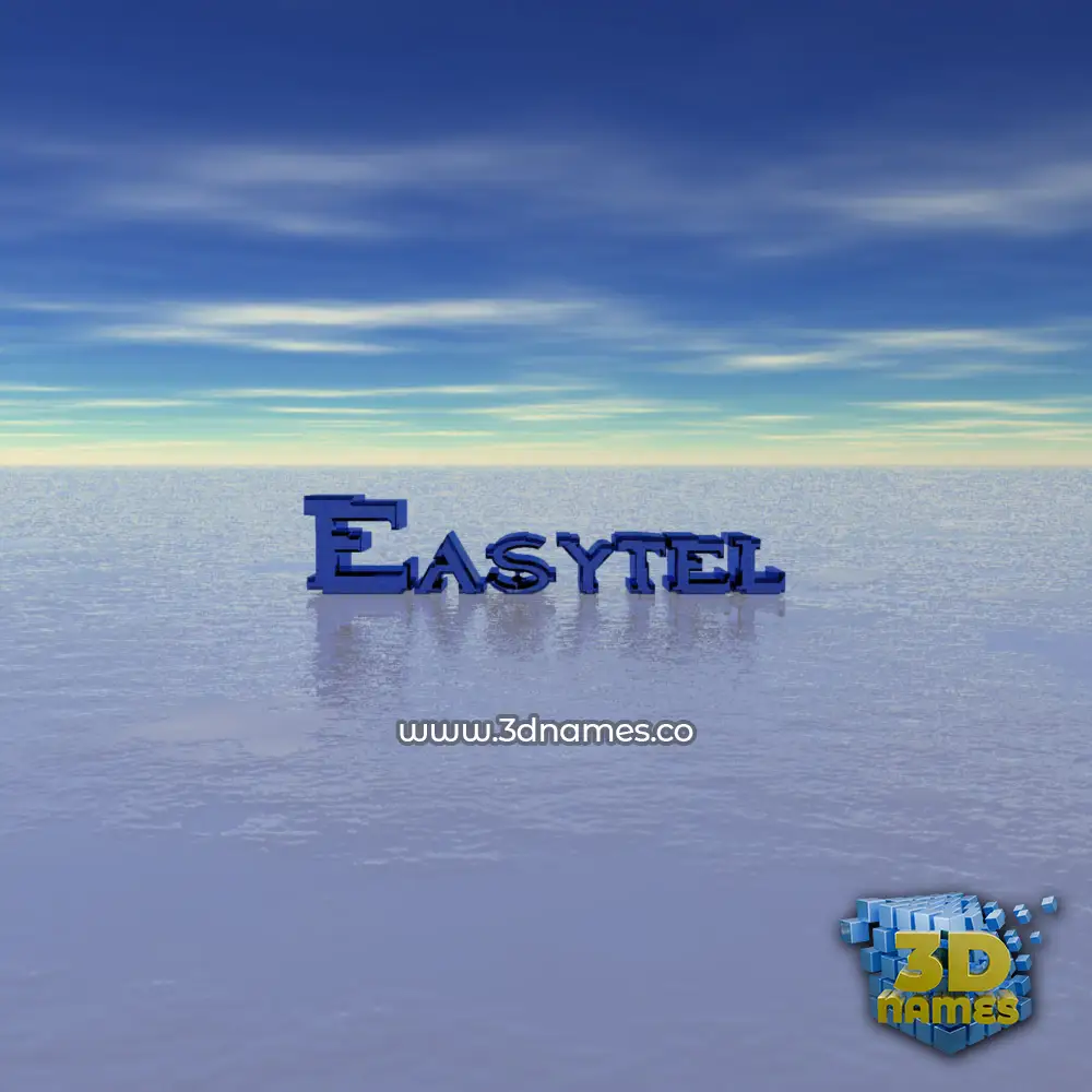 easytel in Horizon style - 3D name wallpaper