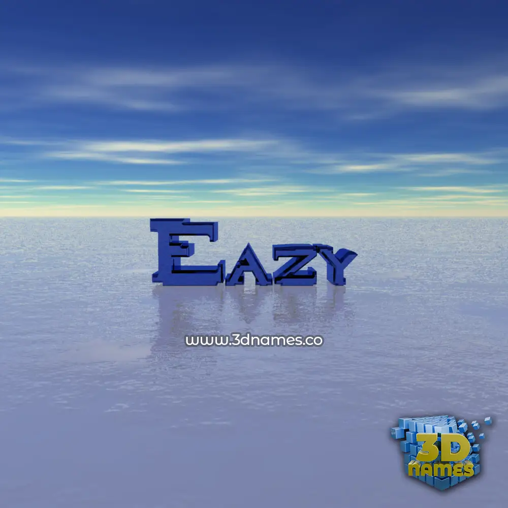 eazy in Horizon style - 3D name wallpaper