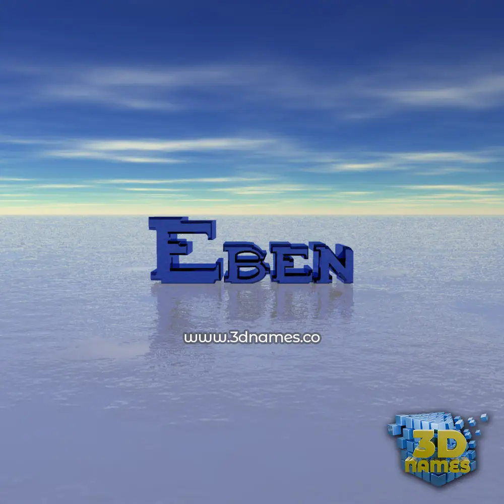 eben in Horizon style - 3D name wallpaper