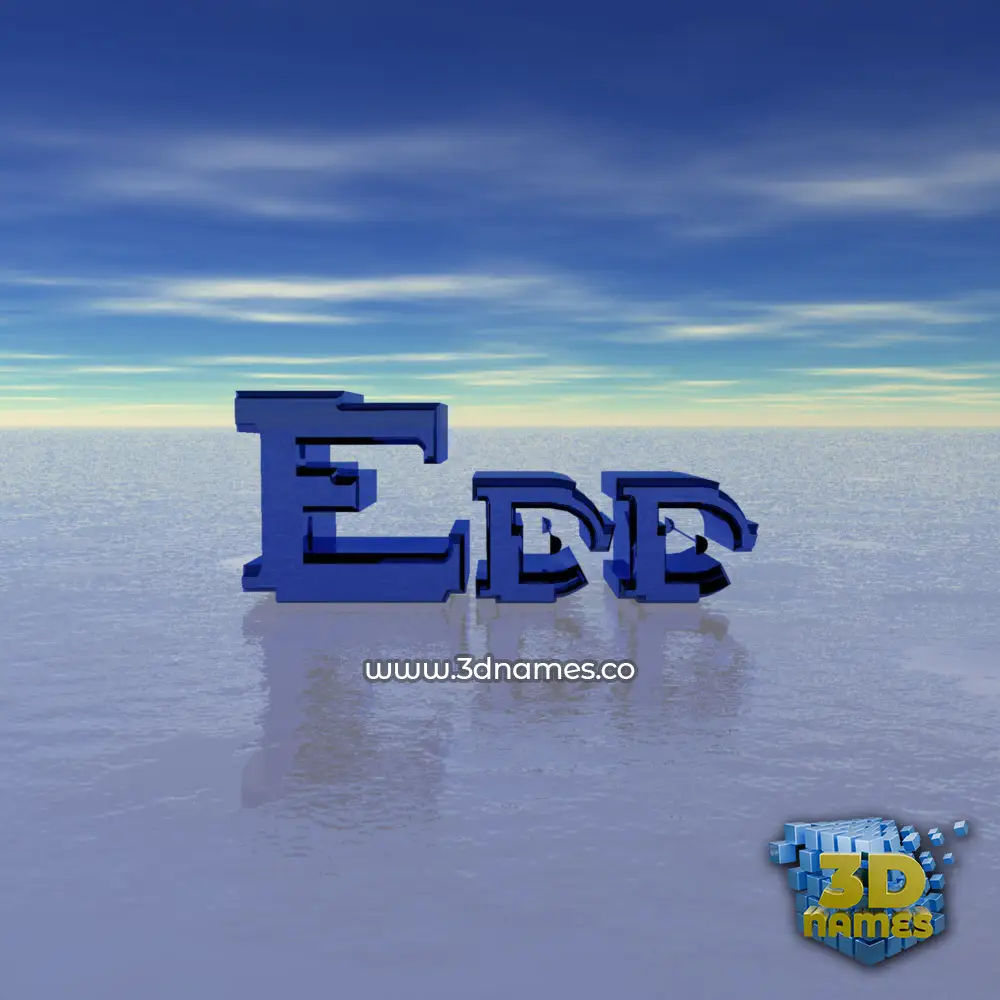 edd in Horizon style - 3D name wallpaper
