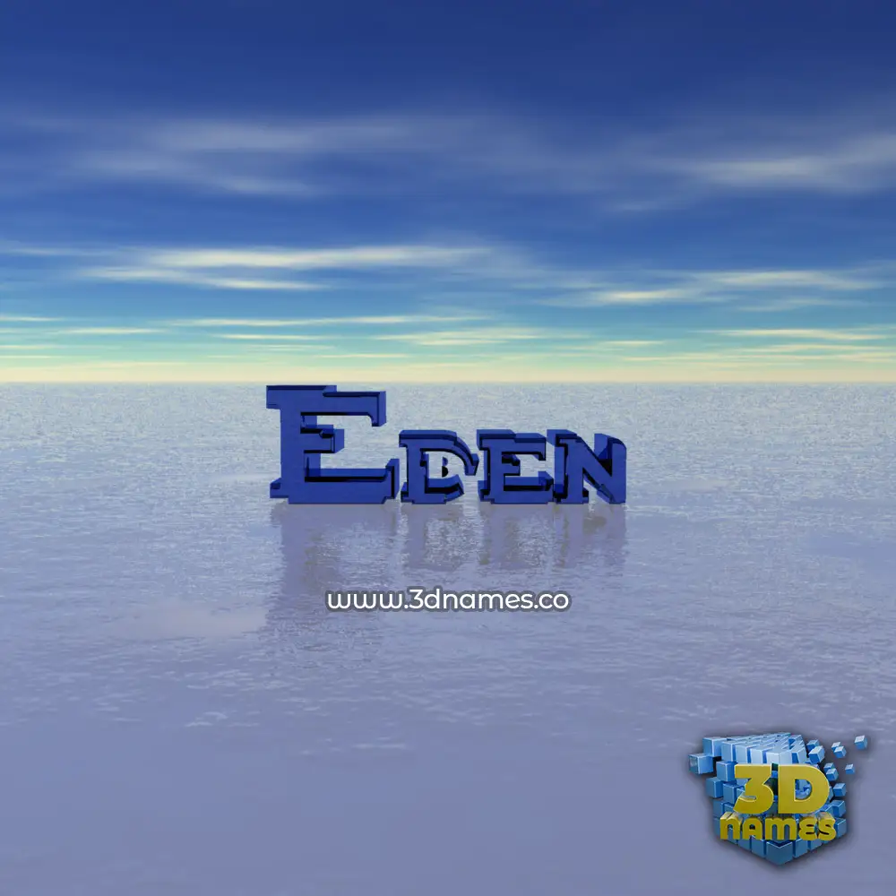 eden in Horizon style - 3D name wallpaper