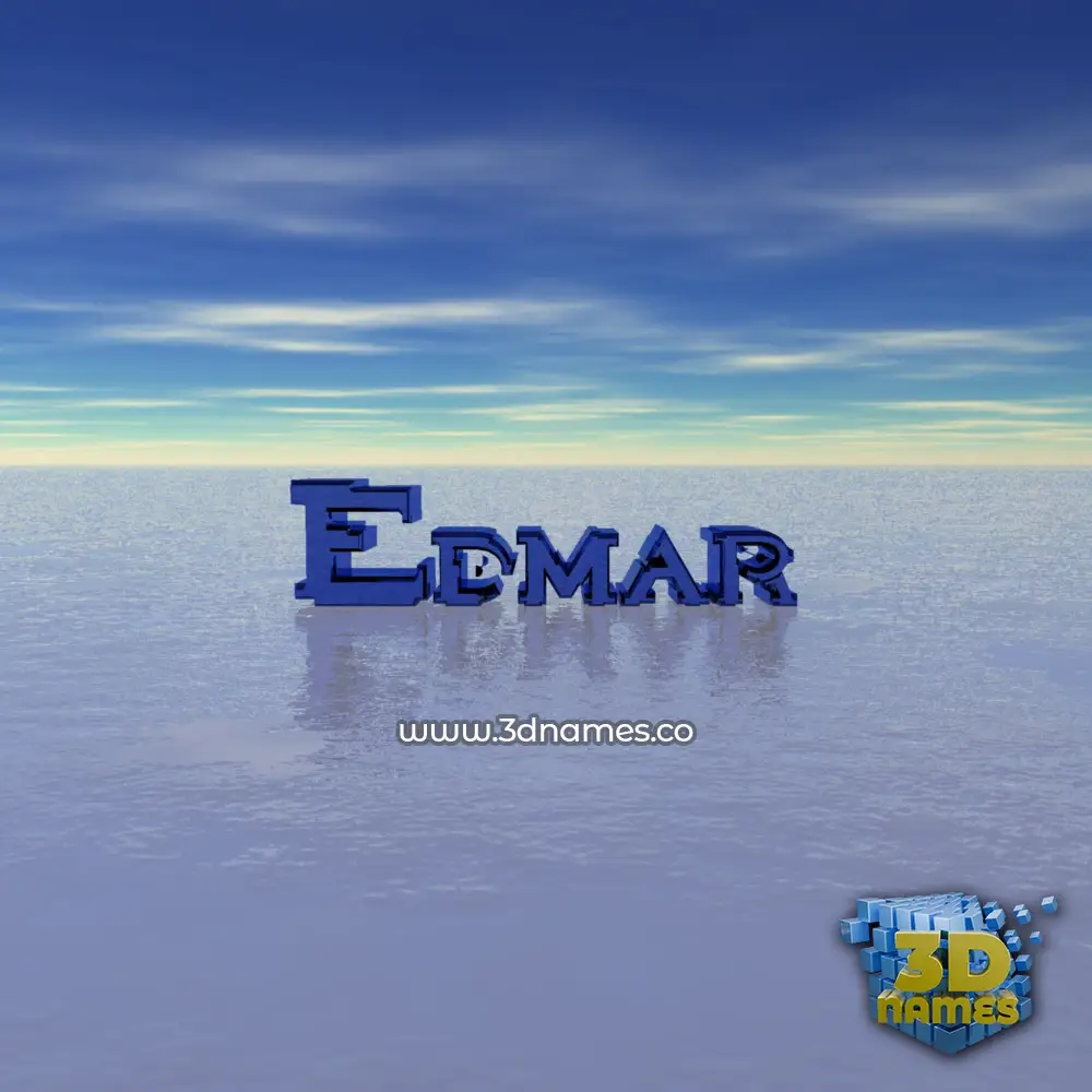 edmar in Horizon style - 3D name wallpaper