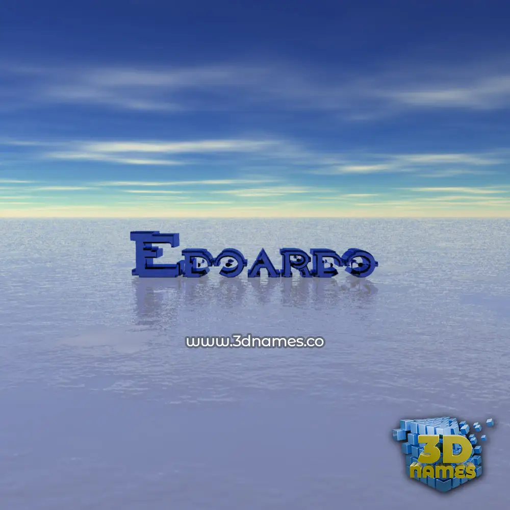 edoardo in Horizon style - 3D name wallpaper