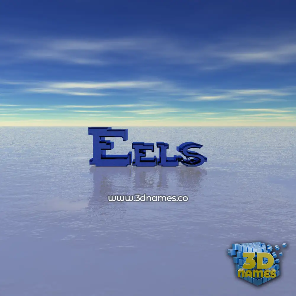eels in Horizon style - 3D name wallpaper